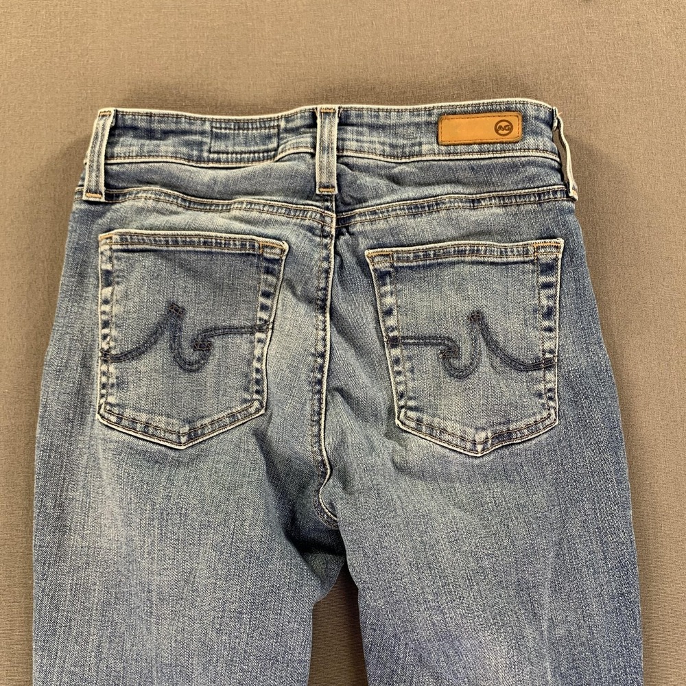 AG Adriano Goldschmied Jeans Womens 26R (26x28) Blue Slim Straight Stretch Denim